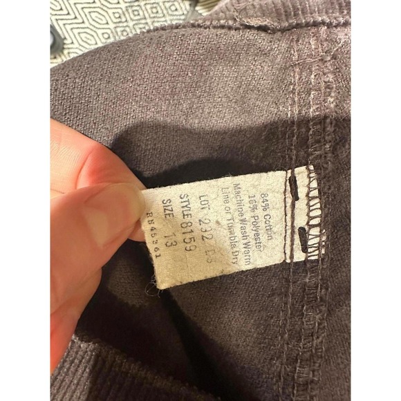 Vintage 60s Body Lingo High Rise Wide Leg Brown Corduroy Pant Slim SIZE M - Picture 5 of 5